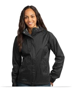 Embroidered Ladies Technical Rain Shell