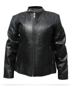 Personalized Logo Ladies Leather Jacket