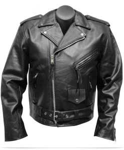Custom Logo Motorcycle Leather Jacket
