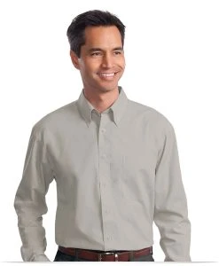 Custom Long Sleeve Poplin Shirt