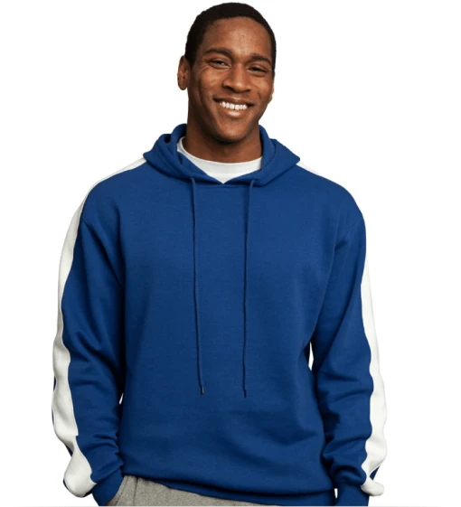 Hooded Embroidered Fleece Pullover
