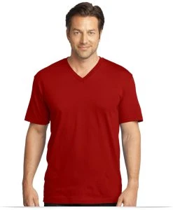 Embroidered District Made Men’s Perfect Weight V-Neck Tee
