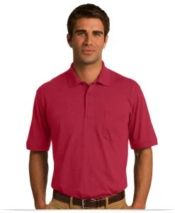 Personalized Port and Company Jersey Knit Pocket Polo