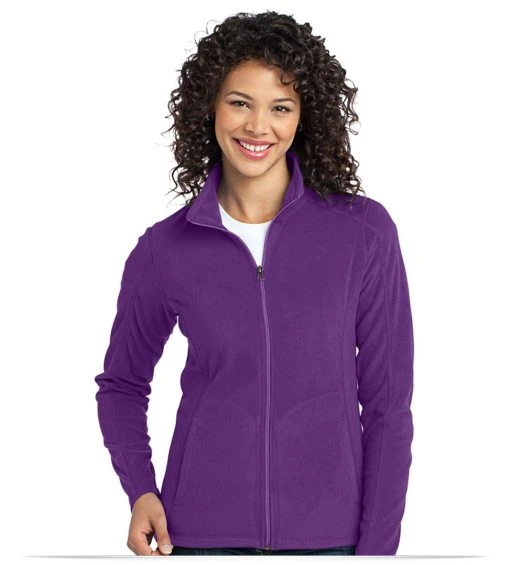 Port Authority Ladies Microfleece Jacket With Embroidered Logo