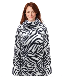 Custom Animal Print Blanket with Sleeves